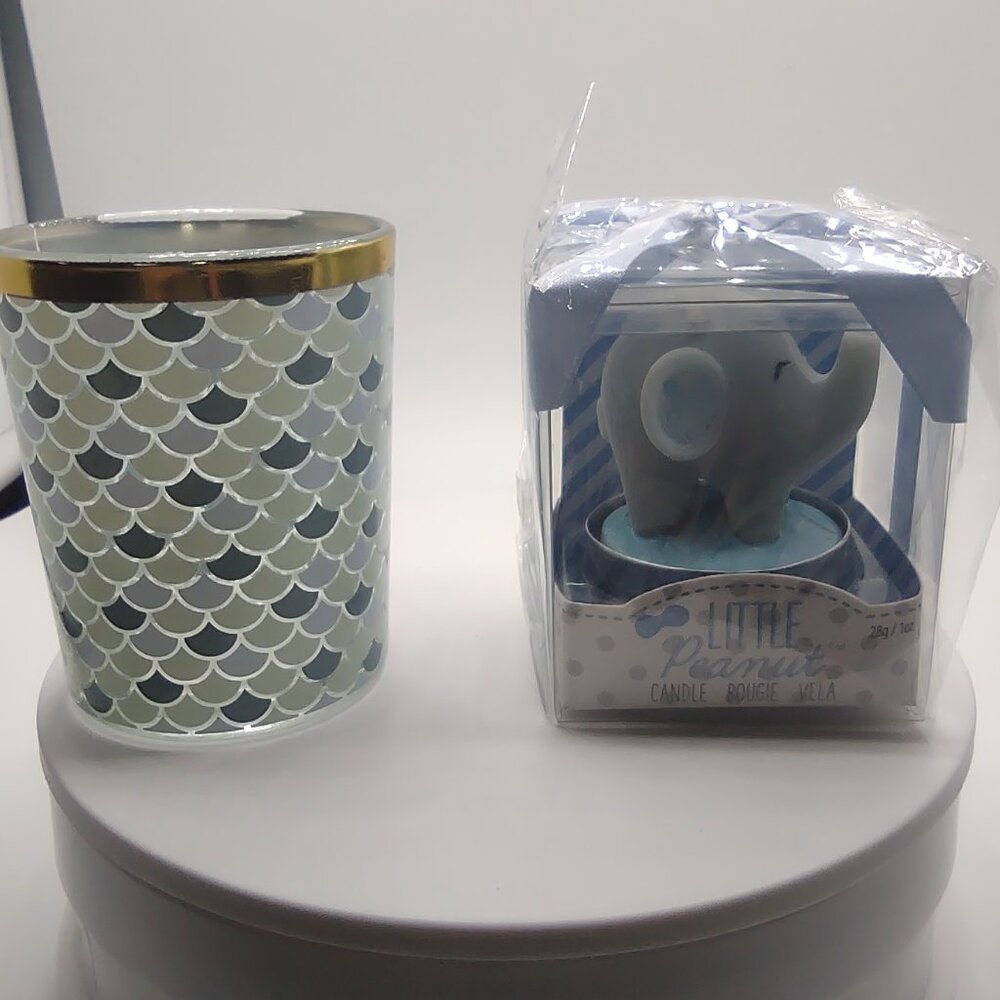 Kate Aspen Little Peanut Elephant Tealight Candles & Votive Holders Set of 4 Ea